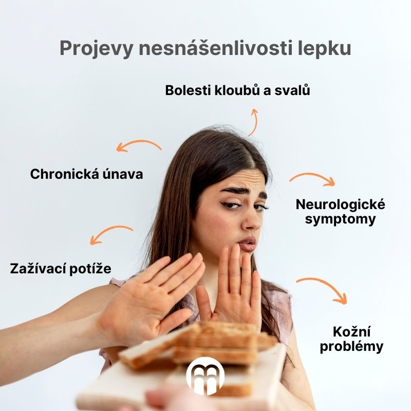 Projevy nesnášenlivosti lepku